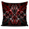 Red & Black Abstract Smoke Pillow Cover