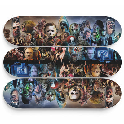 Horror Movie Icons 3 Piece Skateboard Wall Art Set