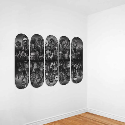 Horror Movie Icons 5 Piece Skateboard Wall Art Set