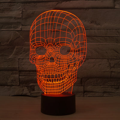 Skull 3D LED Illusion Lamp