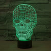 Skull 3D LED Illusion Lamp