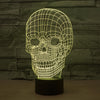 Skull 3D LED Illusion Lamp