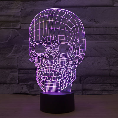 Skull 3D LED Illusion Lamp