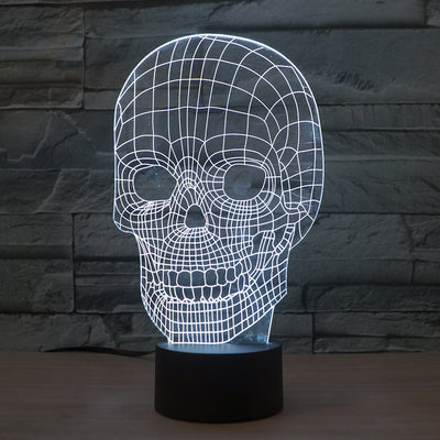 Skull 3D LED Illusion Lamp