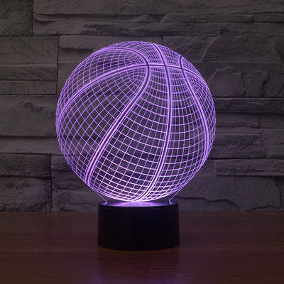 Basketball 3D LED Illusion Lamp