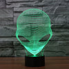 Alien 3D LED Illusion Lamp