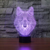 Wolf 3D LED Illusion Lamp