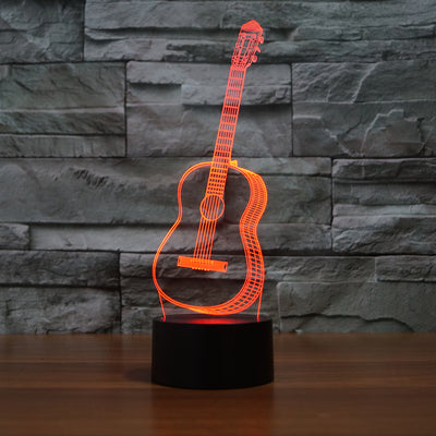 Guitar 3D LED Illusion Lamp