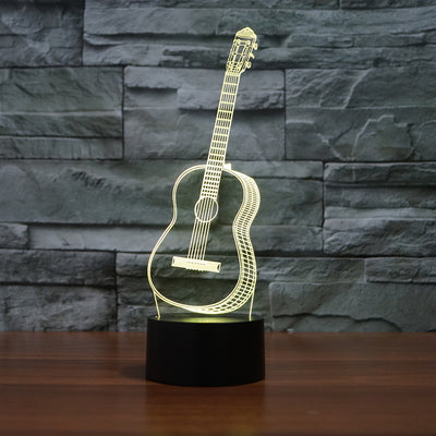 Guitar 3D LED Illusion Lamp