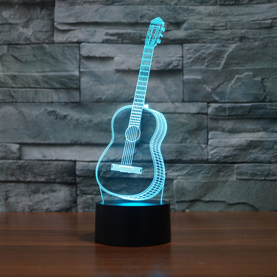 Guitar 3D LED Illusion Lamp