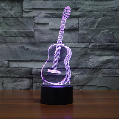 Guitar 3D LED Illusion Lamp