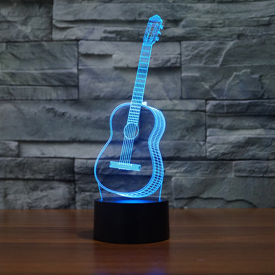 Guitar 3D LED Illusion Lamp