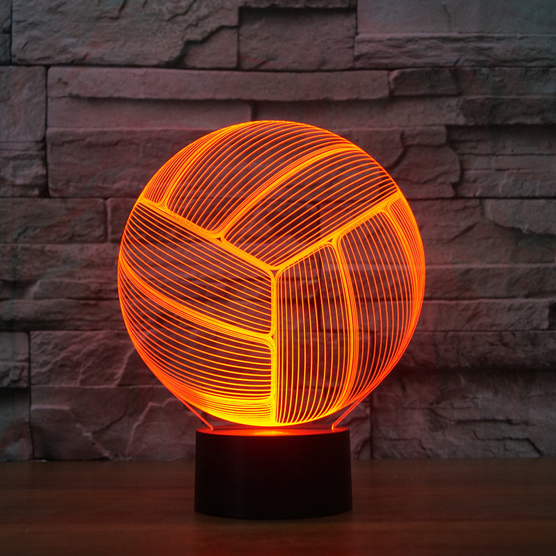 Volleyball 3D LED Illusion Lamp