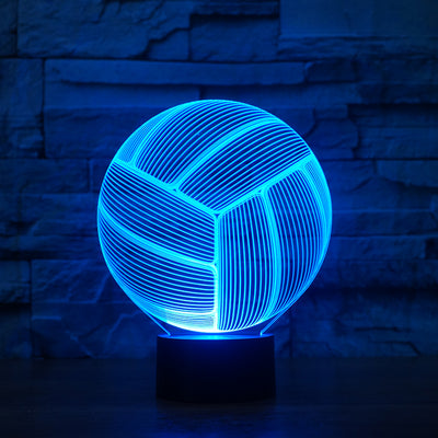 Volleyball 3D LED Illusion Lamp