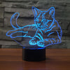 Cat 3D LED Illusion Lamp