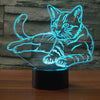 Cat 3D LED Illusion Lamp