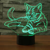 Cat 3D LED Illusion Lamp