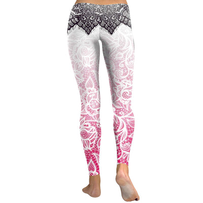 Black & Pink Mandala Premium Lux Leggings