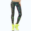 Abstract Fluorescent Rays Premium Lux Leggings