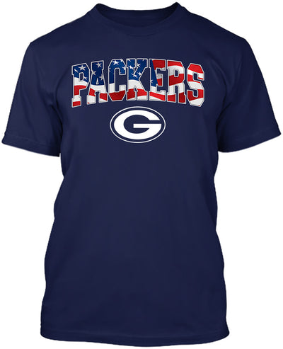 Green Bay Football Stars and Stripes