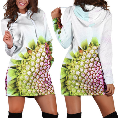 Flower Print Women's Hoodie Dress