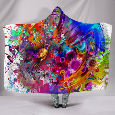 Abstract Circle of Life Premium Hooded Blanket