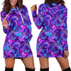 Purple Peacock Women's Hoodie Dress