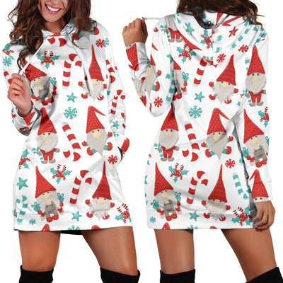 Gnomey Candy Canes Hoodie Dress