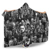 Horror Movie Icon's Black & White Premium Hooded Blanket