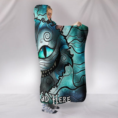 We're All Mad Here Premium Hooded Blanket