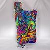 Hidden Meanings Hand-drawn Graffiti Premium Hooded Blanket