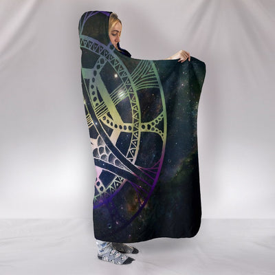 Galactic Mandala Premium Hooded Blanket