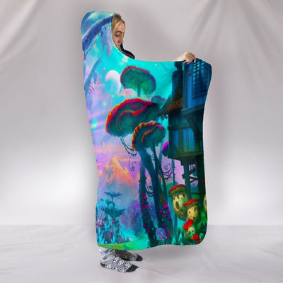 Shroom World Premium Hooded Blanket