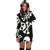 Skull & Crossbones Women's Hoodie Dress