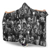 Horror Movie Icon's Black & White Premium Hooded Blanket