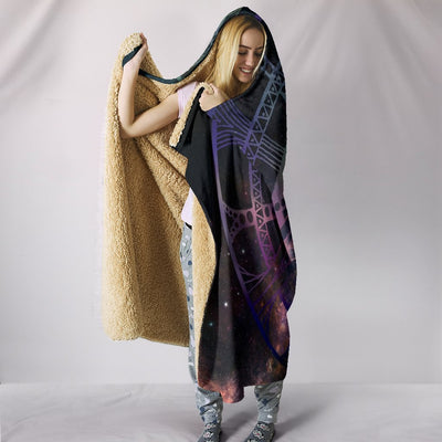 Galactic Mandala Premium Hooded Blanket