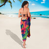 Neon Floral Print Sarong