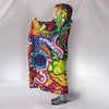 Hidden Meanings Hand-drawn Graffiti Premium Hooded Blanket