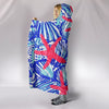 Star Fish Lilly Print Premium Hooded Blanket