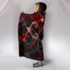 Red & Black Abstract Smoke Premium Hooded Blanket