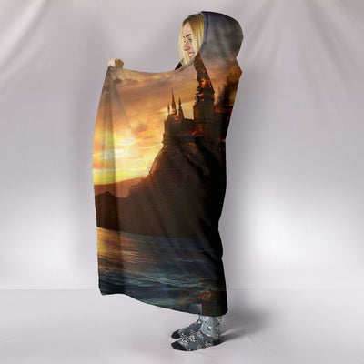 Battle of Hogwarts Premium Hooded Blanket