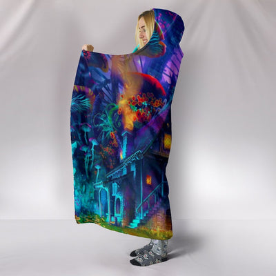 Shroom World Premium Hooded Blanket