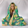 Pineapple Palms Premium Hooded Blanket