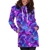 Purple Peacock Women's Hoodie Dress