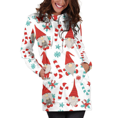 Gnomey Candy Canes Hoodie Dress