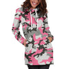 Pink Camo Women's Hoodie Dress