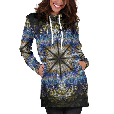 Fractal Mandala Women's Hoodie Dress