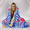 Star Fish Lilly Print Premium Hooded Blanket