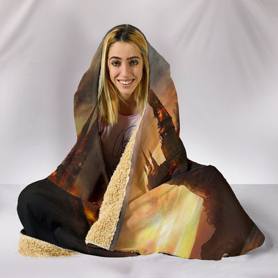 Battle of Hogwarts Premium Hooded Blanket