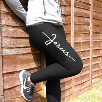 Jesus Script Leggings